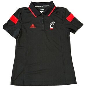 Cincinnati Bearcats Adidas Climalite Polo Women's Black Size Small NCAA Logo